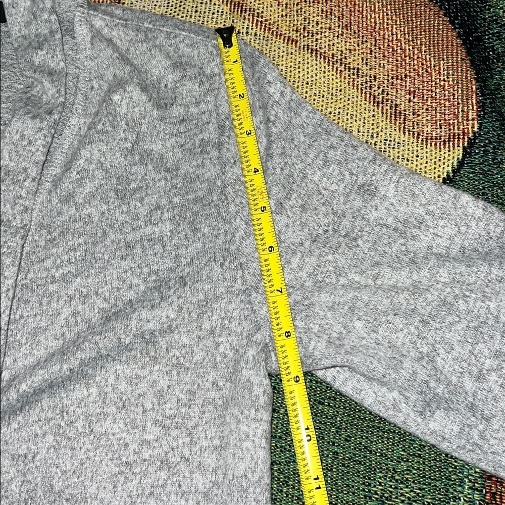 INC International Concepts Gray and Red Floral Cardigan - Picture 11 of 11